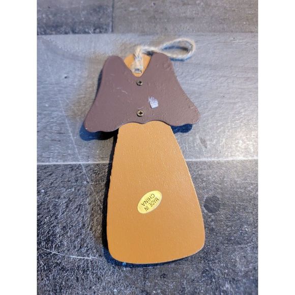 Wooden angel girl star tree ornament xmas - Picture 3 of 4